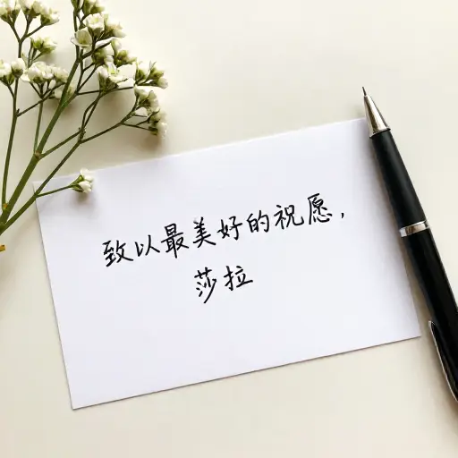 致以最美好的祝愿，莎拉