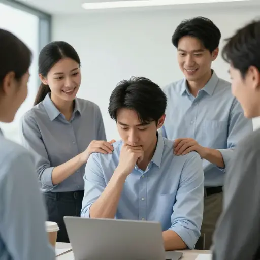 他们中的一些人被同事鼓励去克服最初的害羞。