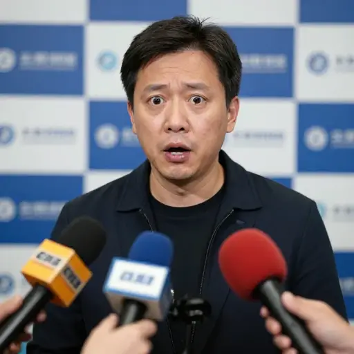记者一个出人意料的问题让他措手不及，他承认撒了谎。