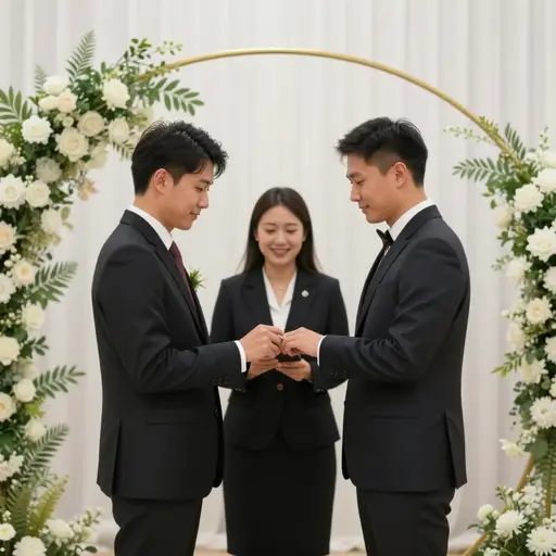 如果你是同性恋，你可以通过民事仪式结婚。