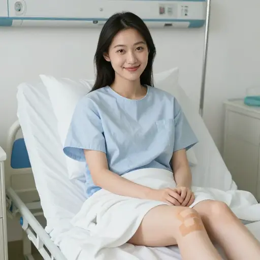 她只受了轻伤。