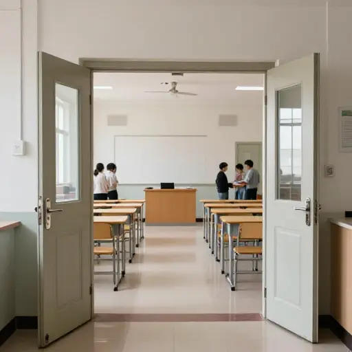 这是学校里最大的教室。