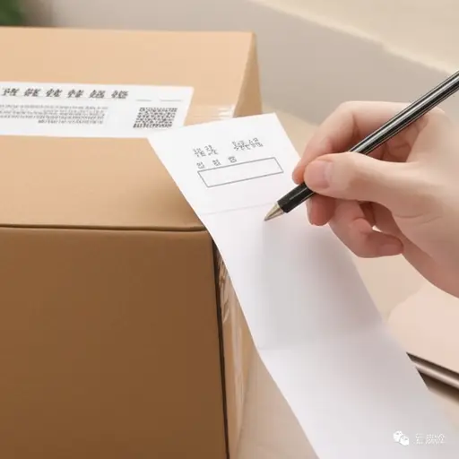 请确保在寄出前正确填写包裹上的地址信息。