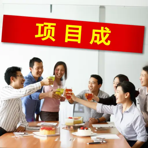 项目完成时我们会开一个庆祝会。
