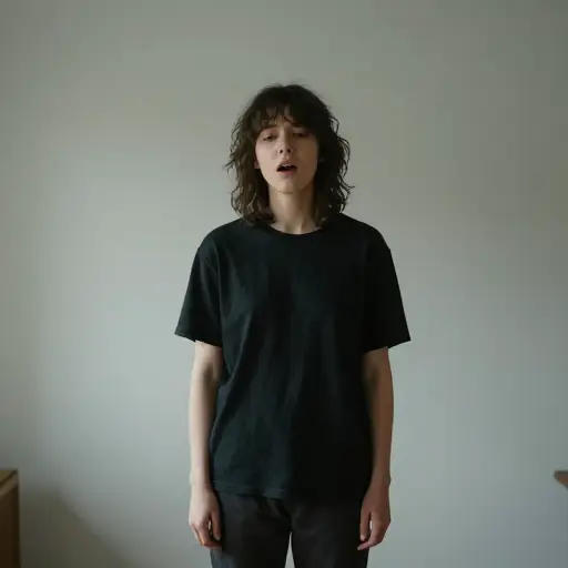 不管怎样，因为所有的寂静，我开始感到不安，所以我开始唱歌。