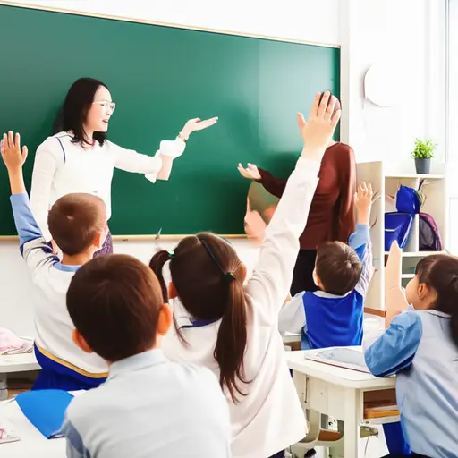 孩子们非常喜欢他们的新老师。