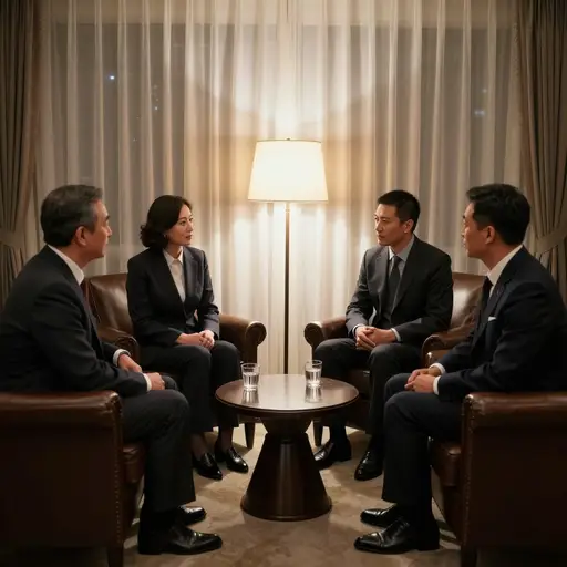 总理一小群亲信幕僚每晚在私人会客室集会以塑造政策。