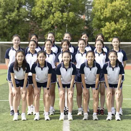 我们的团队由15名女孩组成，她们的年龄都在16到18岁之间。
