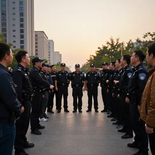 起初是一场和平抗议，却迅速在广场上演变成了混战。