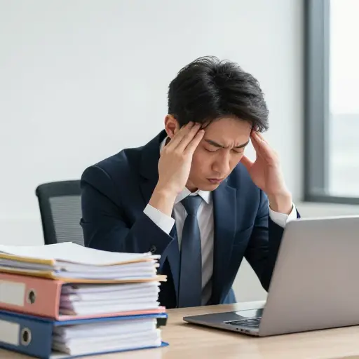 这位顾问在同时处理多个项目后感到过度工作。