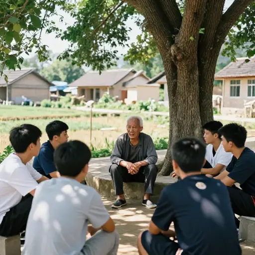年长村民的智慧代代相传。