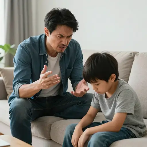 父母应尽量不对孩子发脾气，因为这会影响他们的情感发展。