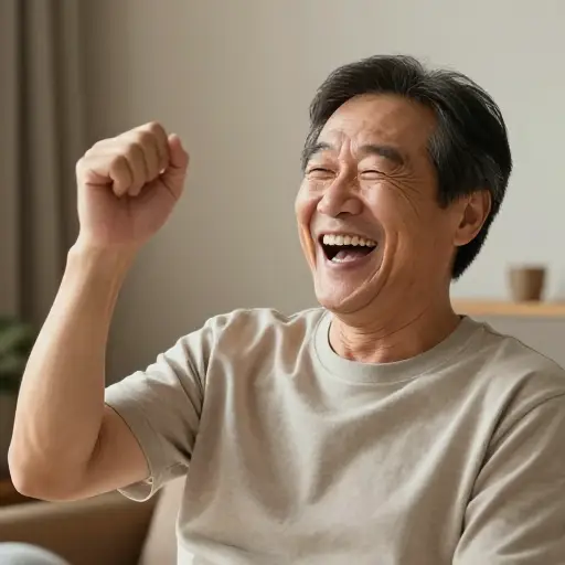 然后他会大笑着说："多么棒的选择啊！"