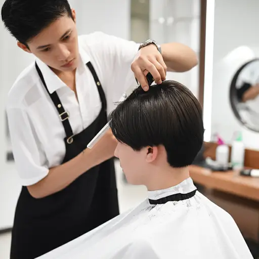 发型师：当然可以。根据您的脸型，我建议剪层次发型，这样可以增加一些蓬松感。