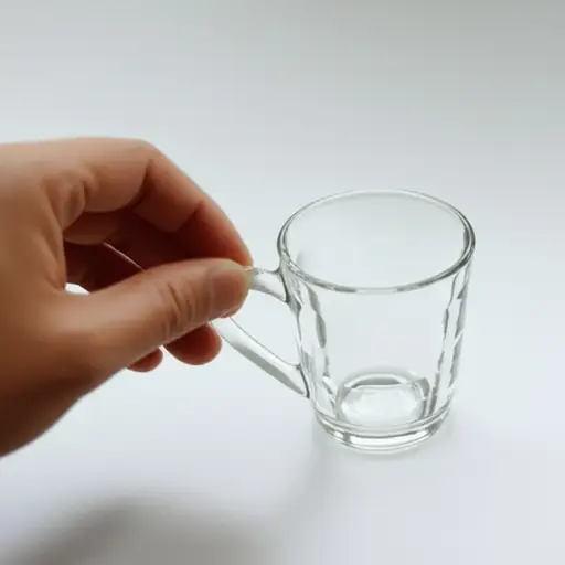请把桌上的杯子拿走。