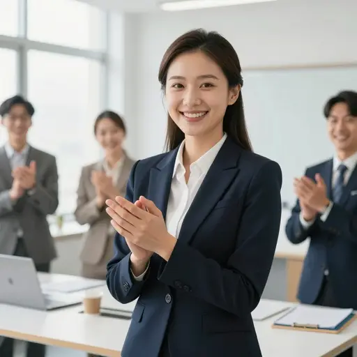 项目成功后，她升职的可能性很大。