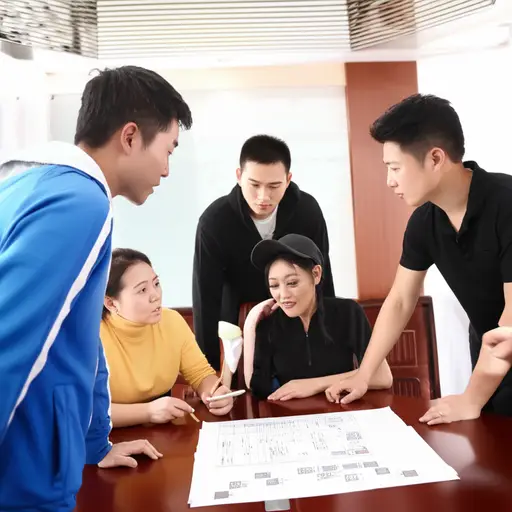 所有的教练都在开会讨论比赛计划。