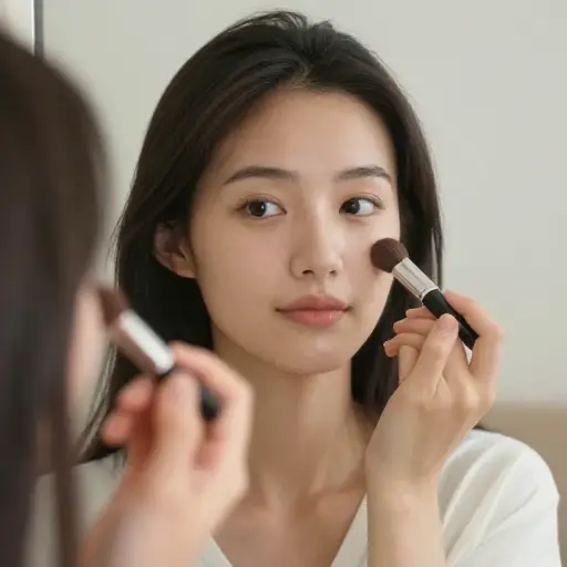 我们出发前，我需要补一下妆。