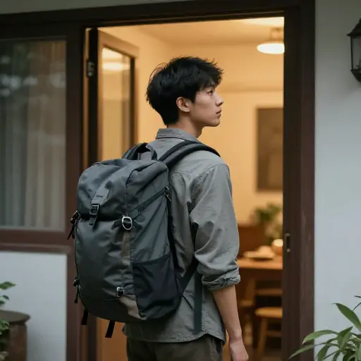 他决定背弃他的家庭，开始新生活。