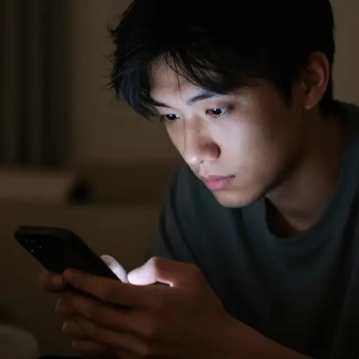 长时间看手机会损害你的视力。