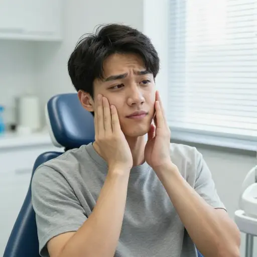 牙医注射引起的麻木感开始消退了。