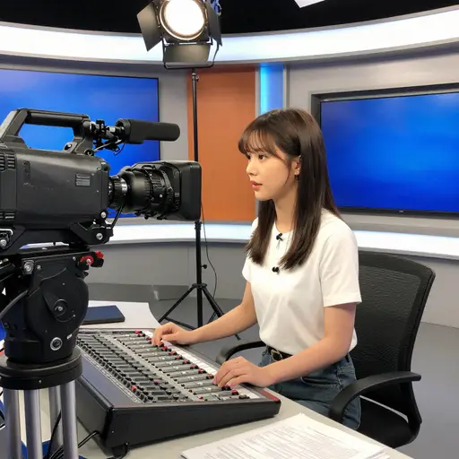 她决定从事电视行业。