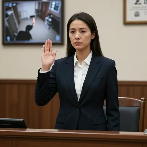 她声称自己没有参与，尽管有相反的证据。