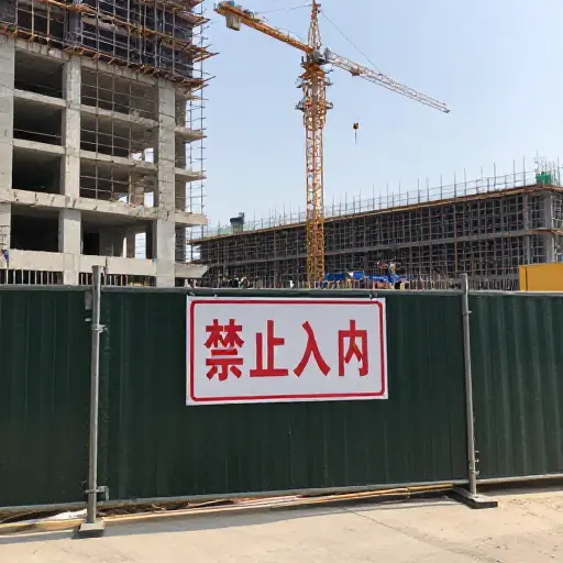 建筑工地严格禁止未授权人员进入。