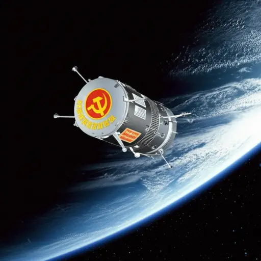 在太空竞赛期间，苏联人率先将卫星送入轨道。