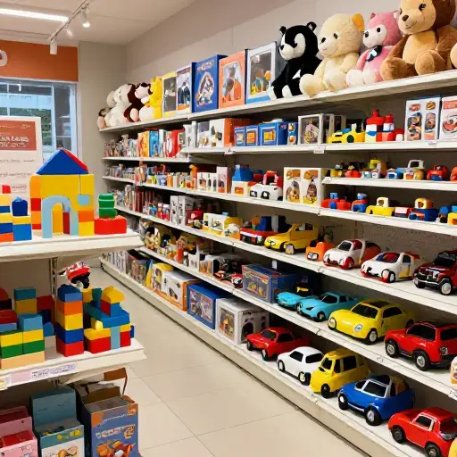 这家商店卖很多玩具。