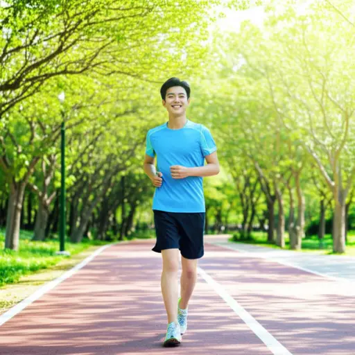 我每周去跑三次步。