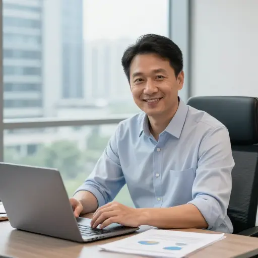 等到我四十多岁时，我想经营自己的生意。