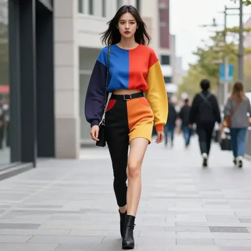 她总是穿这么酷的衣服。