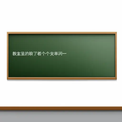 看黑板上的单词。