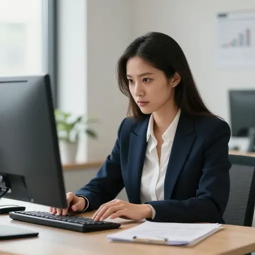 在邮件中，她陈述了适合这份工作的资格。