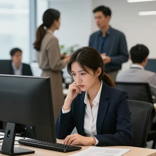 她只专注于事业，却损害了她的人际关系。