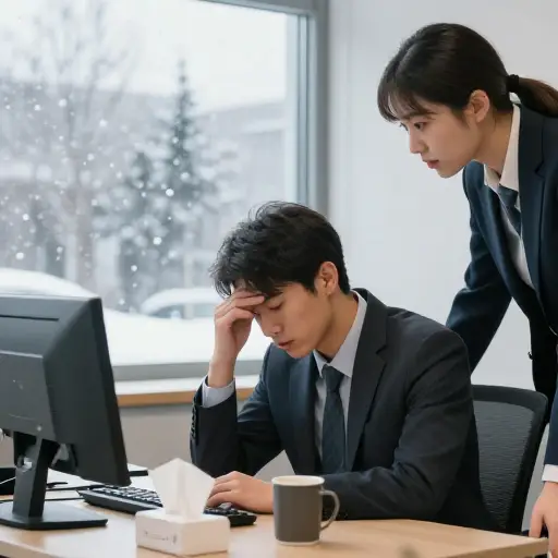 今年冬天许多人因为流感而请假。