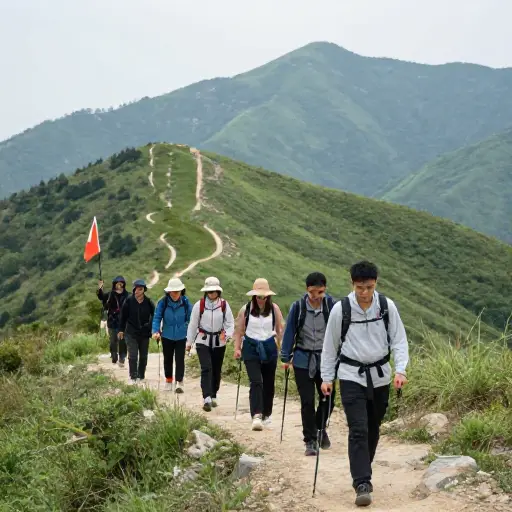 我们决定参加一次有组织的山区团体徒步。