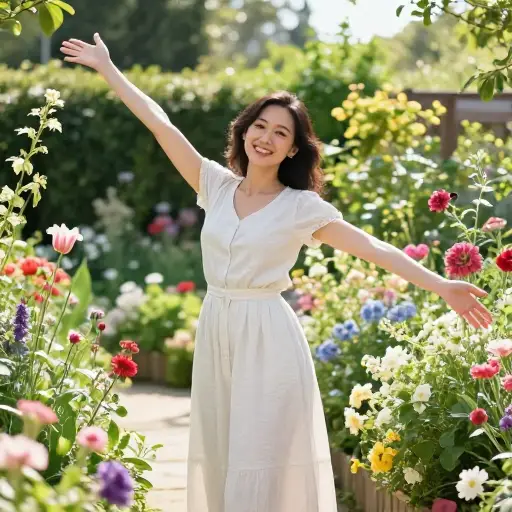 这句话很好地说明了她对生活的基本态度。
