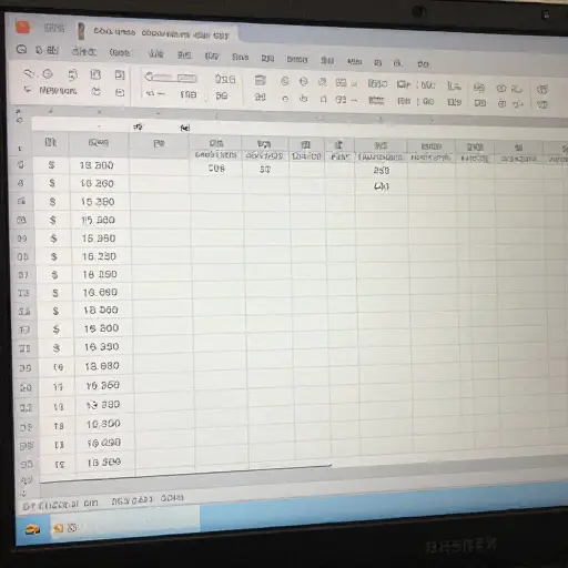 在电子表格中，请使用 dollar sign 表示货币金额。