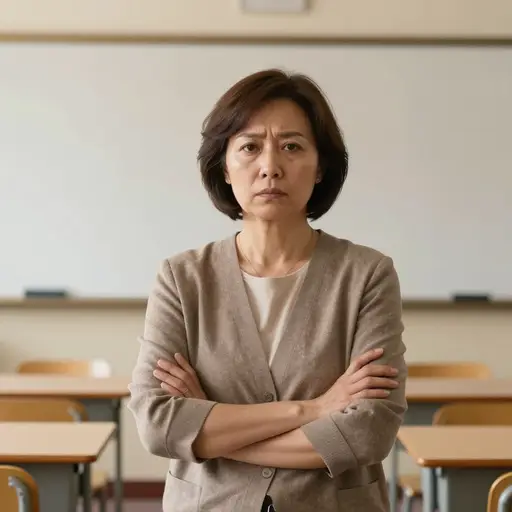 学校里的老师们很严厉。