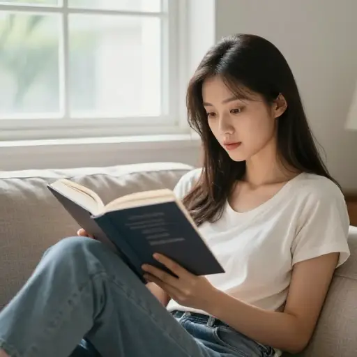 她喜欢在闲暇时间阅读当代文学作品。
