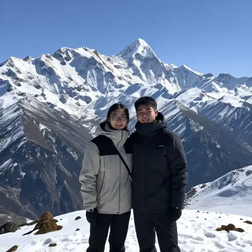 我们拍的所有照片都很好，但最美的是帕特里夏和我在海拔5,600米的山顶"卡拉帕塔"的照片！