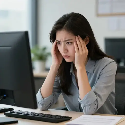 她未能获得晋升，这是一个巨大的失望。