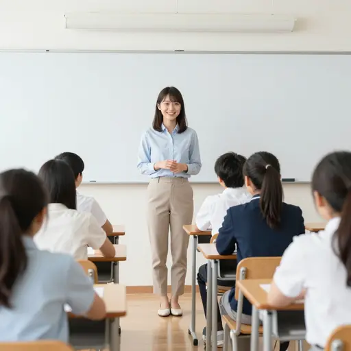 她想教外国人日语。