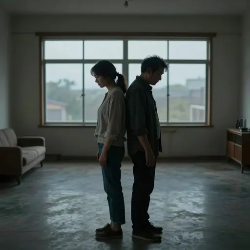 在六年的婚姻之后，他们悲伤地分开了。