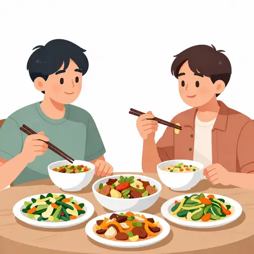 我们尝尝当地的食物怎么样？