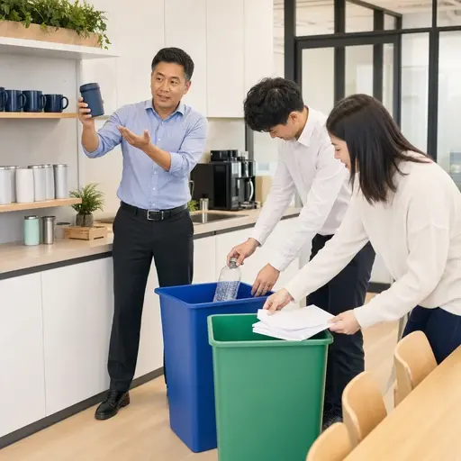 公司采用了一项减少浪费的新政策。