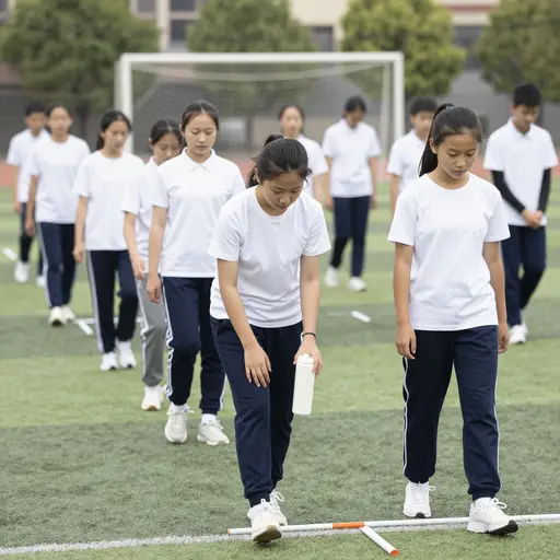 学生们组织了一场慈善跑，为当地医院筹款。