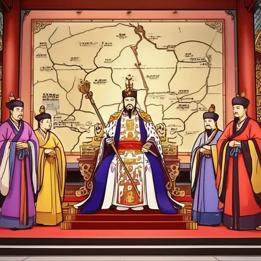 这位皇帝以智慧统治着一个庞大的王国。